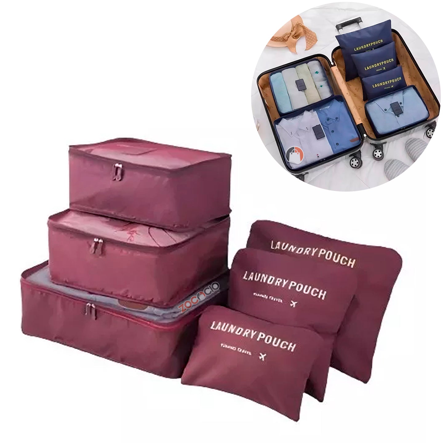 Kit Organizador Maleta Para Viaje 6 Pcs