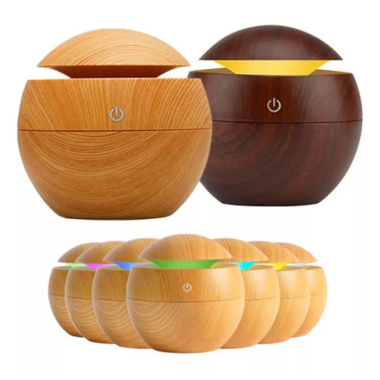 Humidificador Difusor Redondo Madera